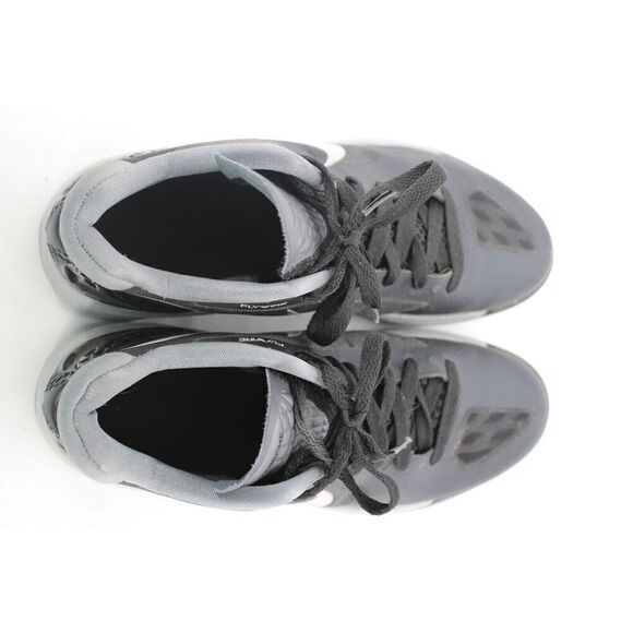 Nike Volley Zoom Hyperspike Flywire Women 8 Black Metallic Silver 585763 - Picture 10 of 11